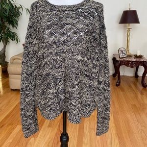 Maurice's Women's Long Sleeve Sweater Black Sz L